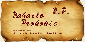 Mahailo Prokopić vizit kartica